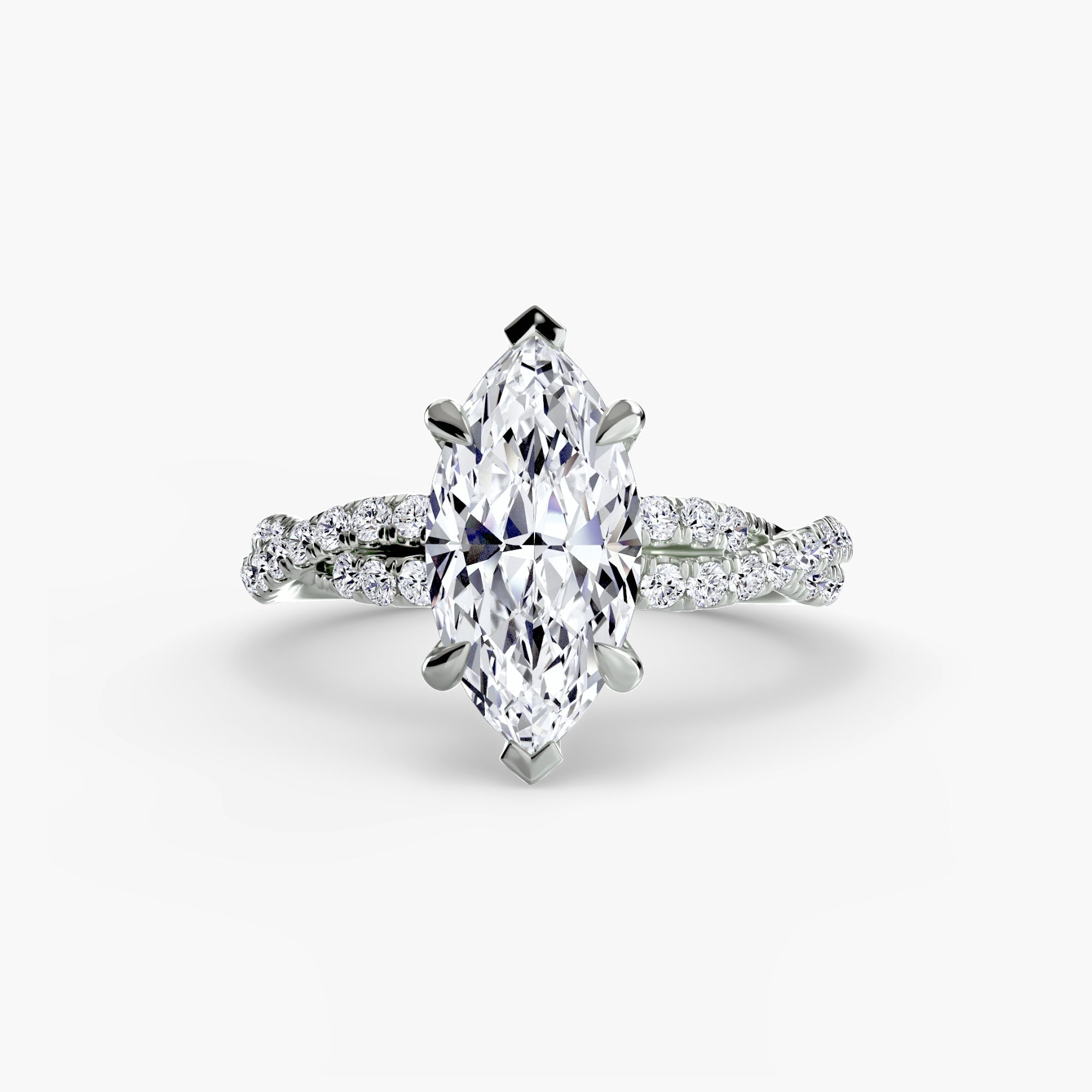 The Twisted Pavé Solitaire - Jewelry by Cleo