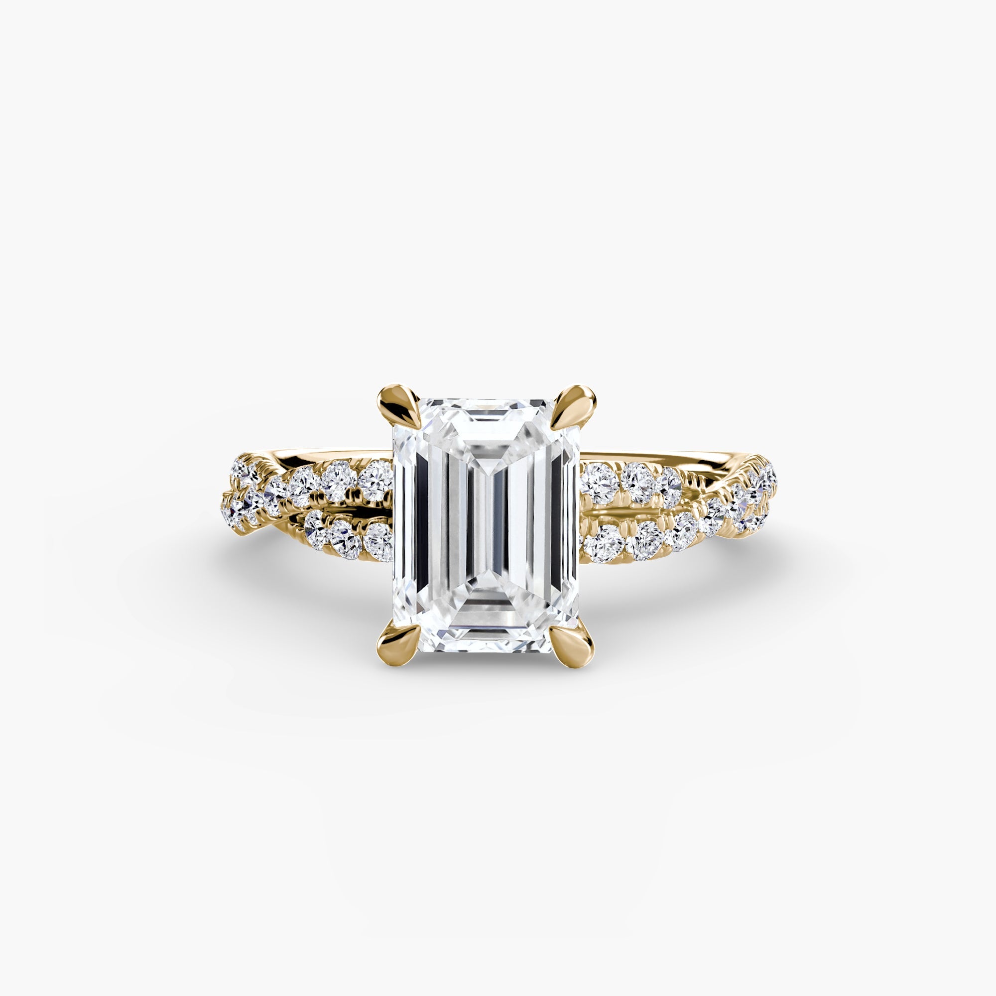 The Twisted Pavé Solitaire - Jewelry by Cleo