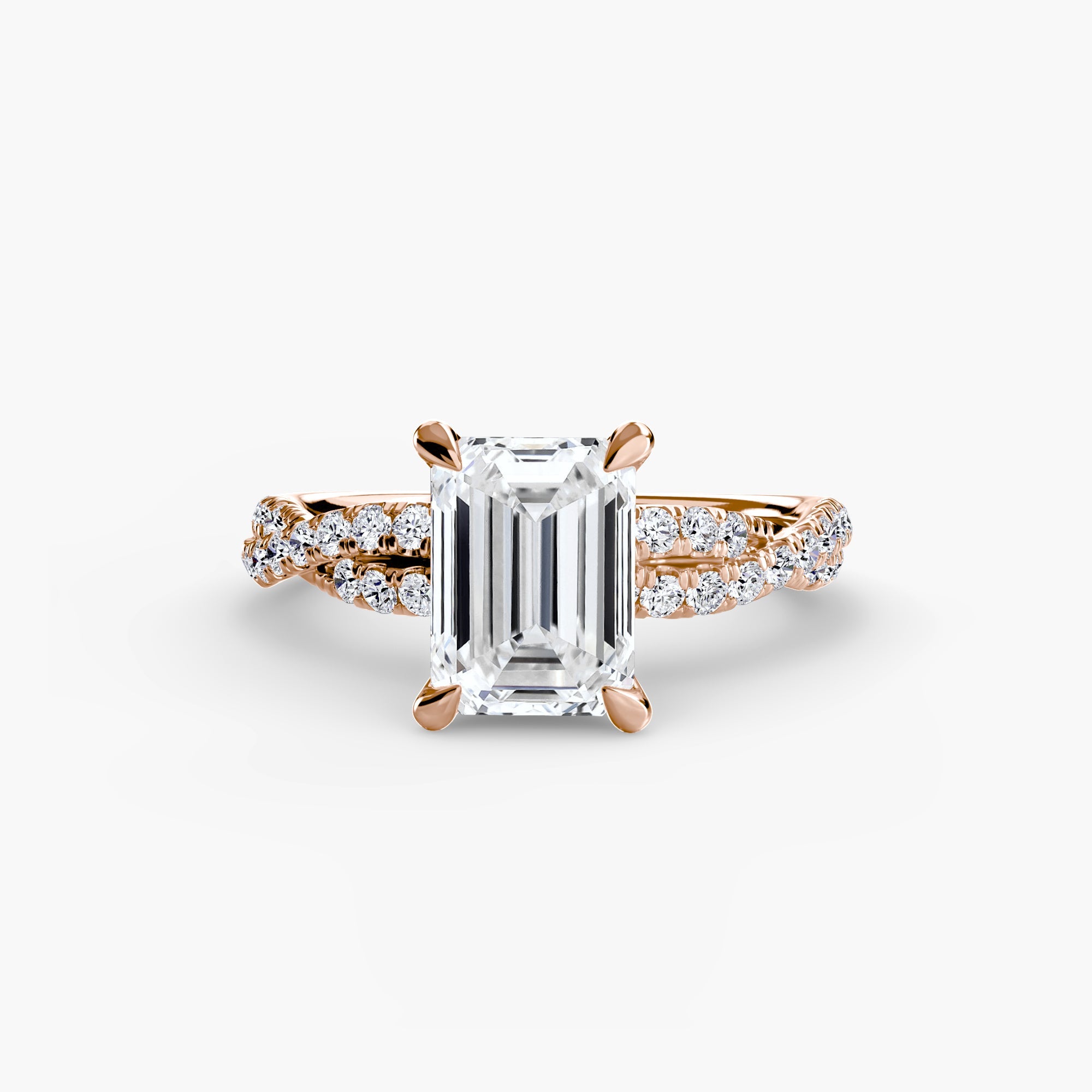 The Twisted Pavé Solitaire - Jewelry by Cleo