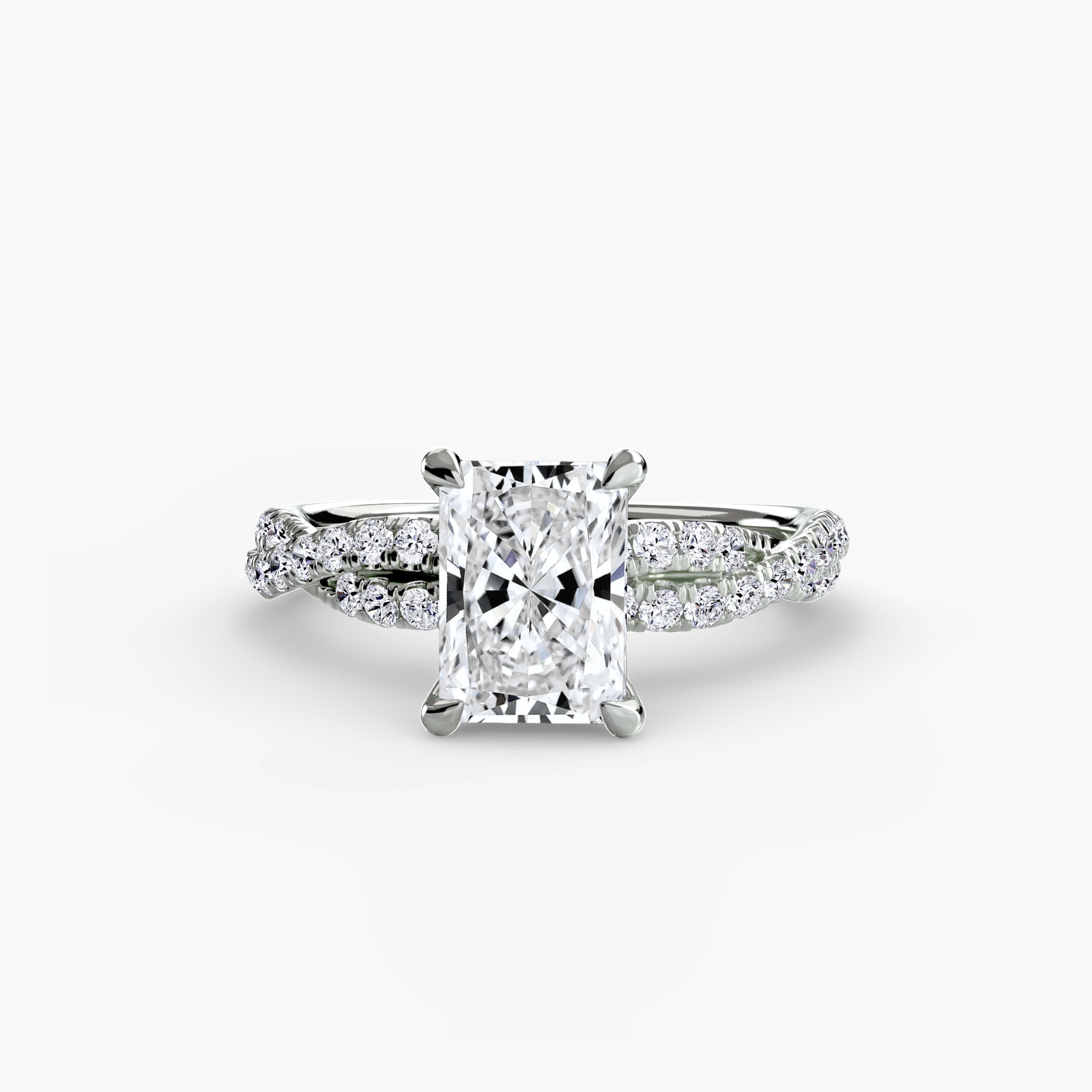 The Twisted Pavé Solitaire - Jewelry by Cleo