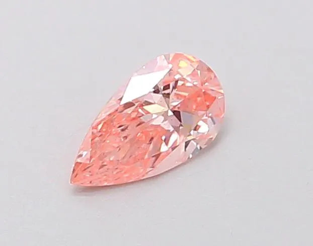 0.24ct Pear Lab Grown Diamond (Colour Fancy Vivid Pink, Clarity VS2, IGI Certified)