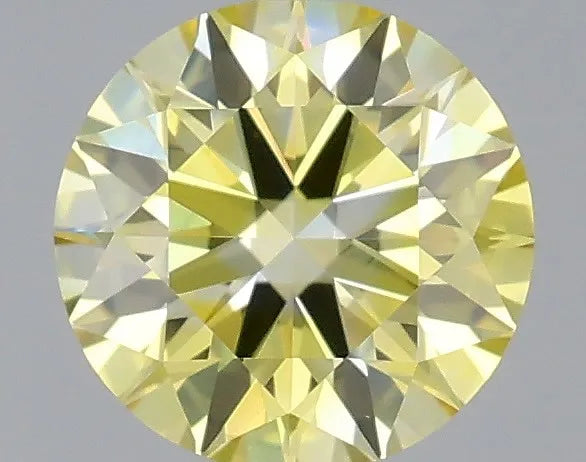 0.47ct Round Lab Grown Diamond (Colour Fancy Yellow, Clarity VVS2, Cut ID, IGI Certified)