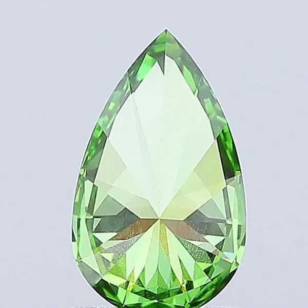 0.53ct Pear Lab Grown Diamond (Colour Fancy Vivid Green, Clarity VS1, IGI Certified)