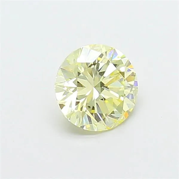 0.53ct Round Lab Grown Diamond (Colour Fancy Light Yellow, Clarity VVS2, Cut VG, IGI Certified)
