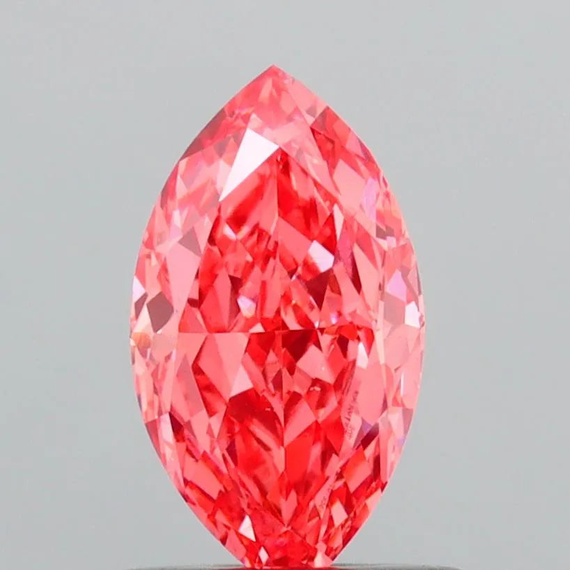 0.83ct Marquise Lab Grown Diamond (Colour Fancy Vivid Pink, Clarity VS1, IGI Certified)
