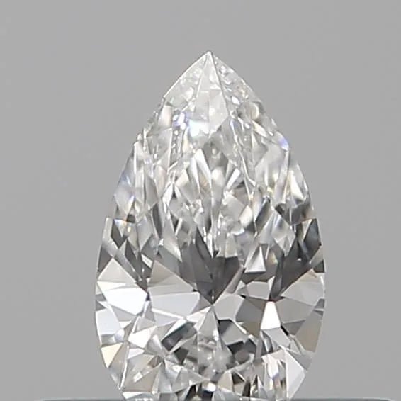0.10ct Pear Natural Diamond (Colour E, Clarity VS1, Cut EX, IGI Certified) - Jewelry by Cleo