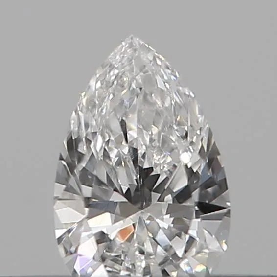 0.12ct Pear Natural Diamond (Colour D, Clarity VVS2, Cut VG, IGI Certified) - Jewelry by Cleo