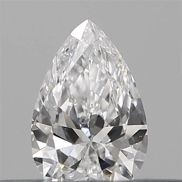 0.13ct Pear Natural Diamond (Colour D, Clarity IF, Cut GD, IGI Certified) - Jewelry by Cleo