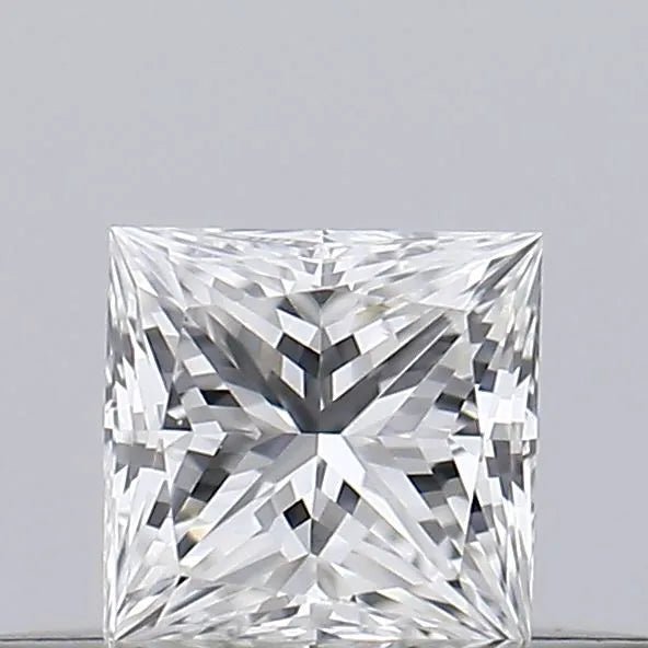 0.18ct Princess Natural Diamond (Colour F, Clarity SI2, GIA Certified) - Jewelry by Cleo