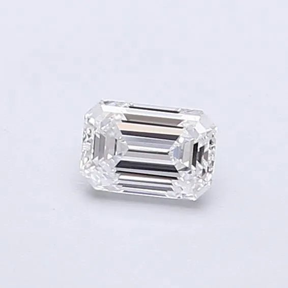 0.29ct Emerald Lab Grown Diamond (Colour D, Clarity VVS2, IGI Certified) - Jewelry by Cleo