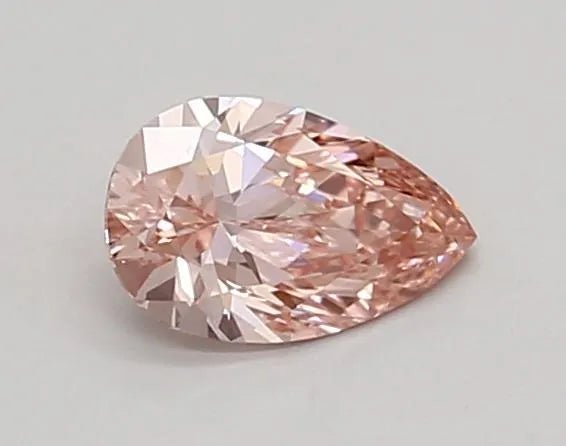 0.35ct Pear Lab Grown Diamond (Colour Fancy Vivid Pink, Clarity VS1, IGI Certified) - Jewelry by Cleo