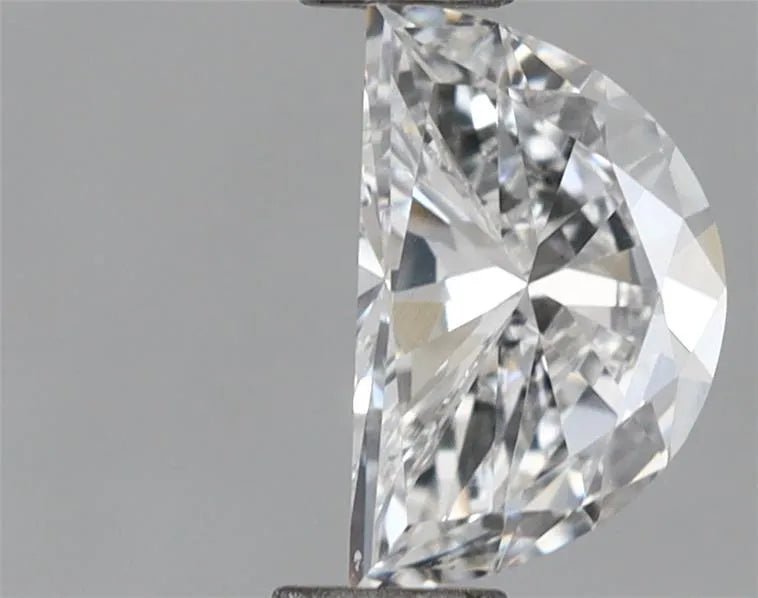 0.45ct Half moon Lab Grown Diamond (Colour E, Clarity VS1, IGI Certified) - Jewelry by Cleo