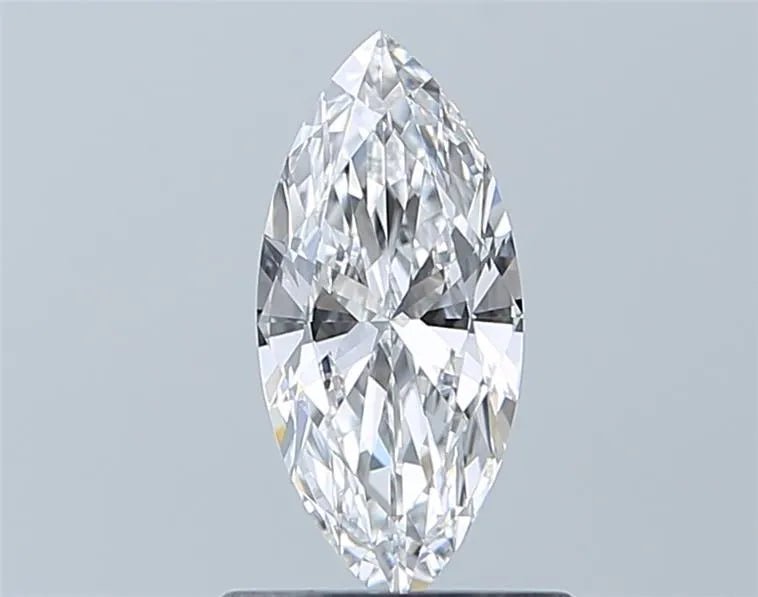0.52ct Marquise Natural Diamond (Colour D, Clarity IF, Cut EX, GIA Certified) - Jewelry by Cleo