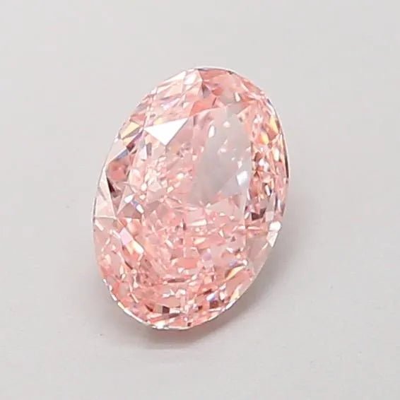 0.55ct Oval Lab Grown Diamond (Colour Fancy Intense Pink, Clarity VS1, IGI Certified) - Jewelry by Cleo
