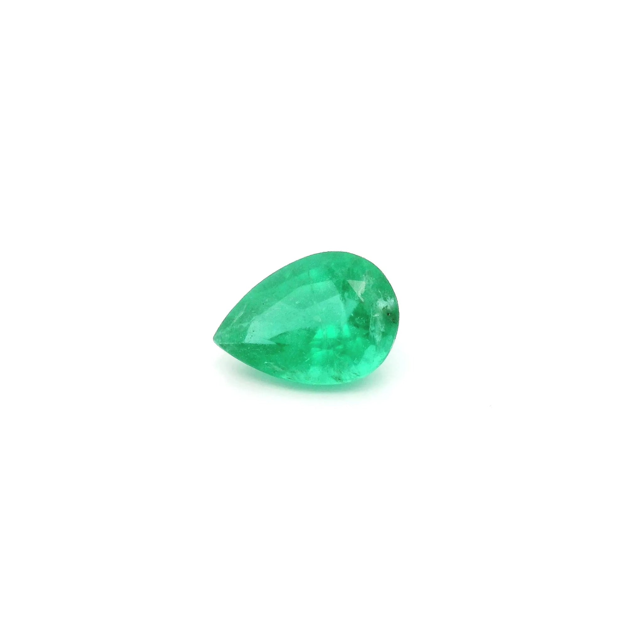 0.79ct Pear Natural Emerald (Colour Green, Clarity Moderately Included, Cut Faceted) - Jewelry by Cleo