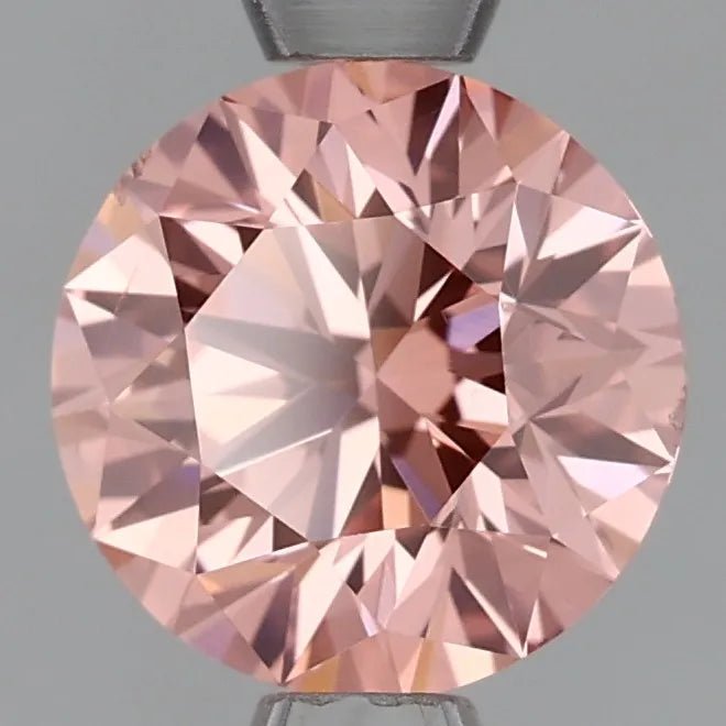 0.98ct Round Lab Grown Diamond (Colour Fancy Intense Pink, Clarity VVS1, Cut EX, IGI Certified) - Jewelry by Cleo
