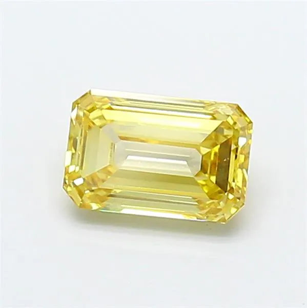 1.00ct Emerald Lab Grown Diamond (Colour Fancy Intense Yellow, Clarity VVS2, IGI Certified)