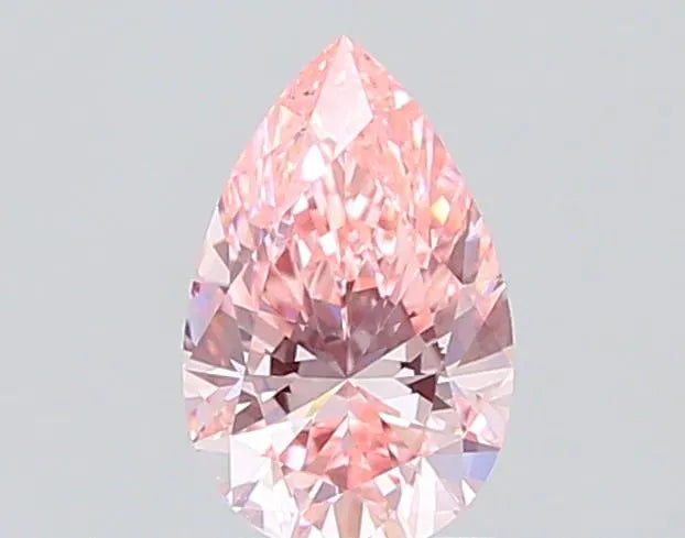 1.00ct Pear Lab Grown Diamond (Colour Fancy Vivid Pink, Clarity VS1, IGI Certified)