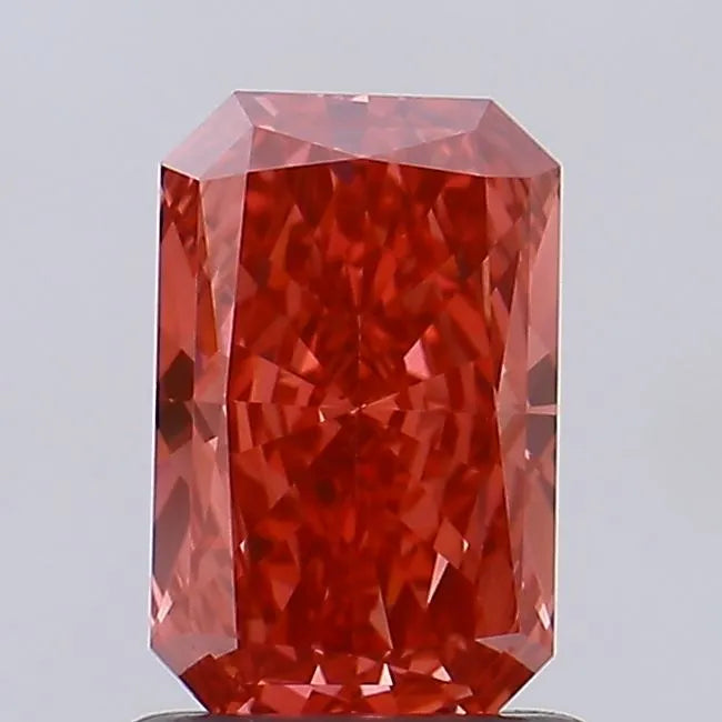 1.01ct Radiant Lab Grown Diamond (Colour Fancy Vivid Red, Clarity VS1, IGI Certified)