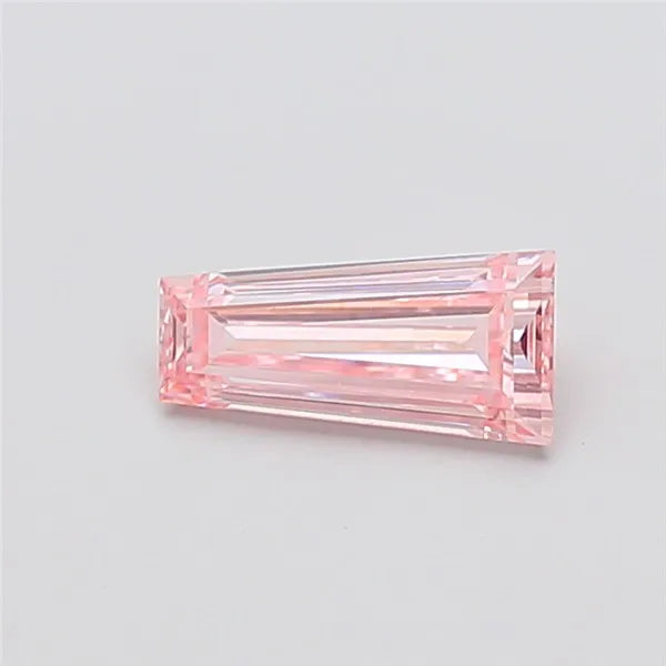 1.01ct Tapered baguette Lab Grown Diamond (Colour Fancy Intense Pink, Clarity VS1, IGI Certified)