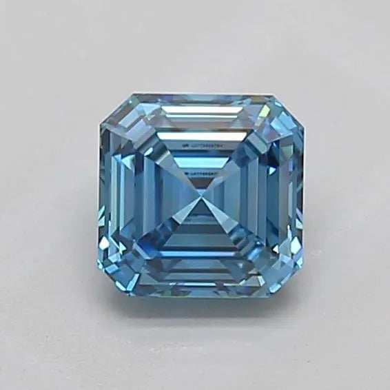 1.02ct Asscher Lab Grown Diamond (Colour Fancy Vivid Blue, Clarity VVS2, IGI Certified)
