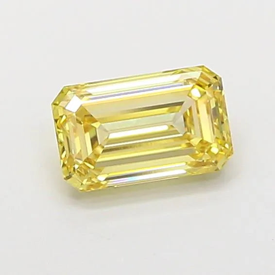 1.02ct Emerald Lab Grown Diamond (Colour Fancy Yellow, Clarity VS1, IGI Certified)