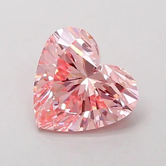 1.04ct Heart Lab Grown Diamond (Colour Fancy Vivid Pink, Clarity VS1, IGI Certified)