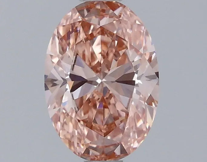 1.07ct Oval Lab Grown Diamond (Colour Fancy Vivid Pink, Clarity VS1, IGI Certified)