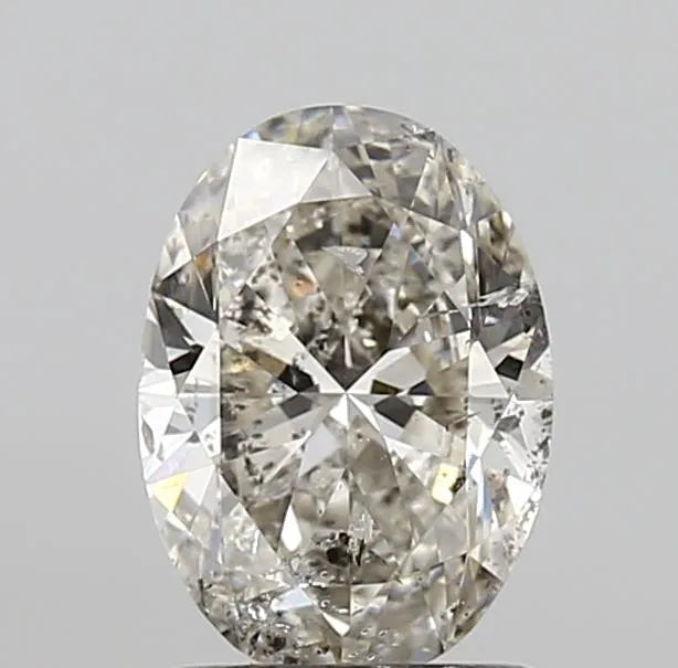 1.20ct Oval Natural Diamond (Colour J, Clarity SI2, HRD Certified)