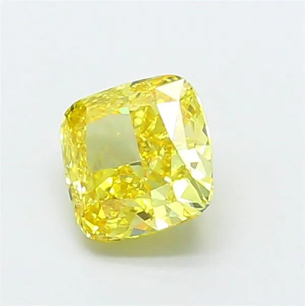 1.22ct Cushion modified Lab Grown Diamond (Colour Fancy Vivid Yellow, Clarity VS1, IGI Certified)
