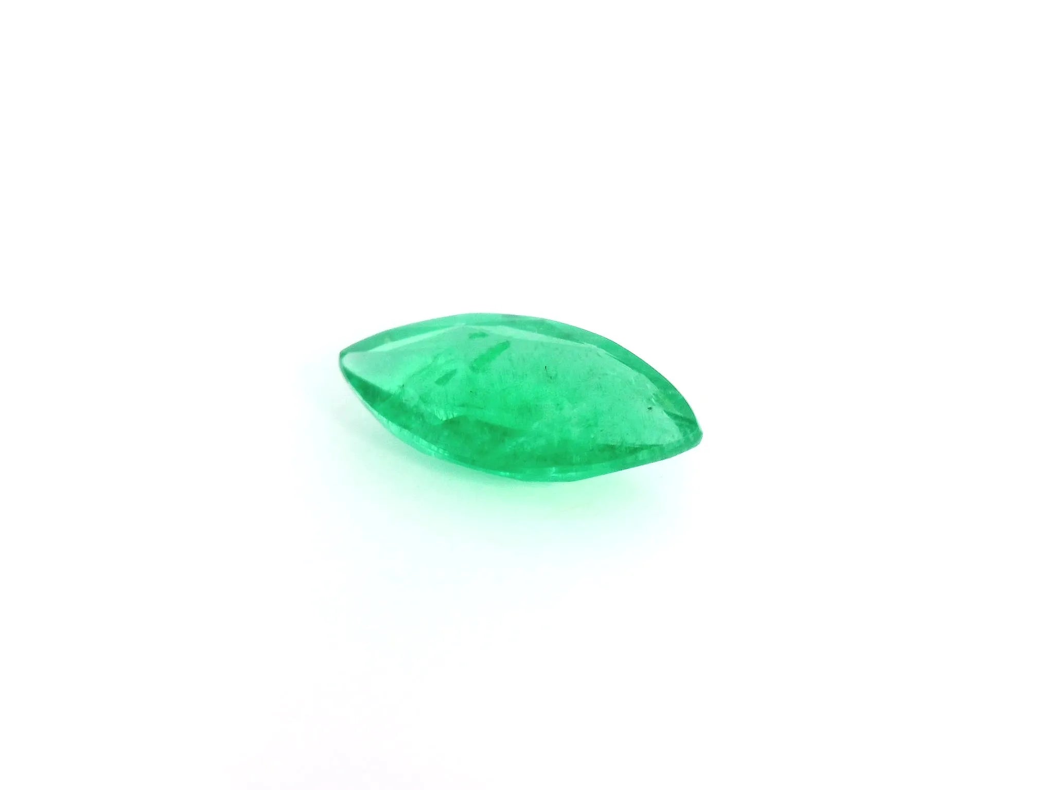 1.44ct Marquise Natural Emerald (Colour Green, Clarity Moderately Included, Cut Faceted)