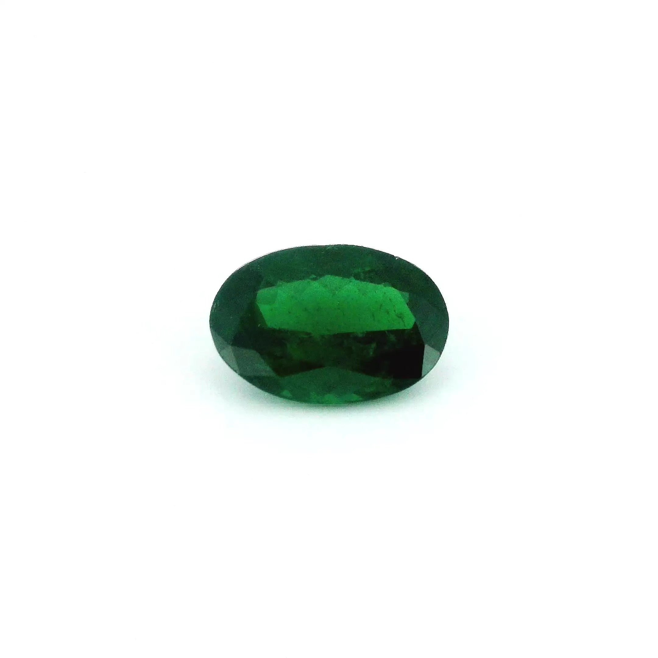 1.51ct Oval Natural Garnet (Colour Green, Clarity Slightly Included, Cut Faceted)