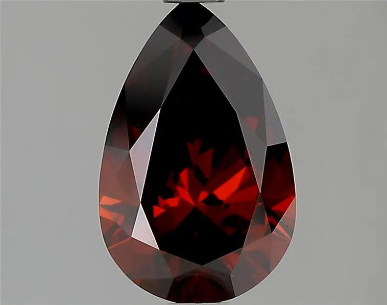 1.51ct Pear Lab Grown Diamond (Colour Fancy Deep Orange, Clarity VVS2, IGI Certified)