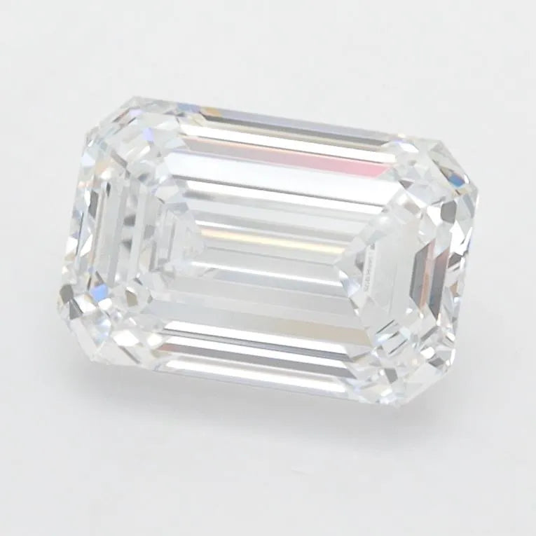 1.52ct Emerald Lab Grown Diamond (Colour D, Clarity IF, IGI Certified)