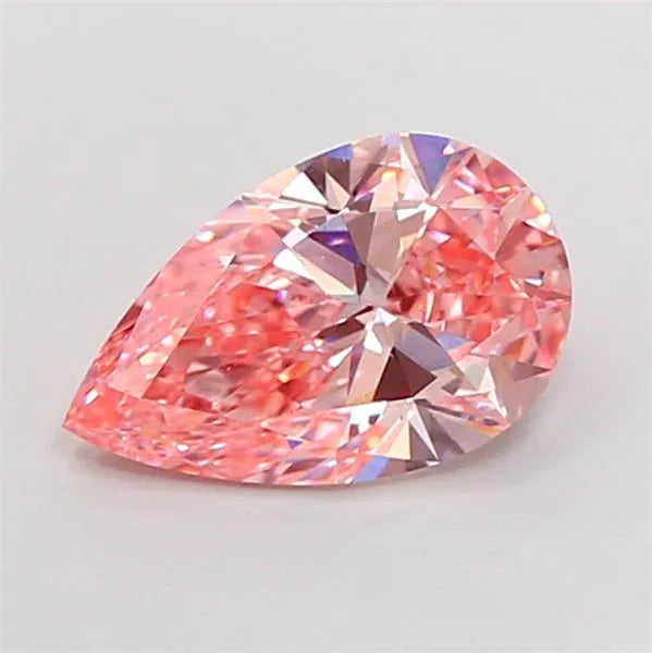 1.60ct Pear Lab Grown Diamond (Colour Fancy Vivid Pink, Clarity VVS2, IGI Certified)