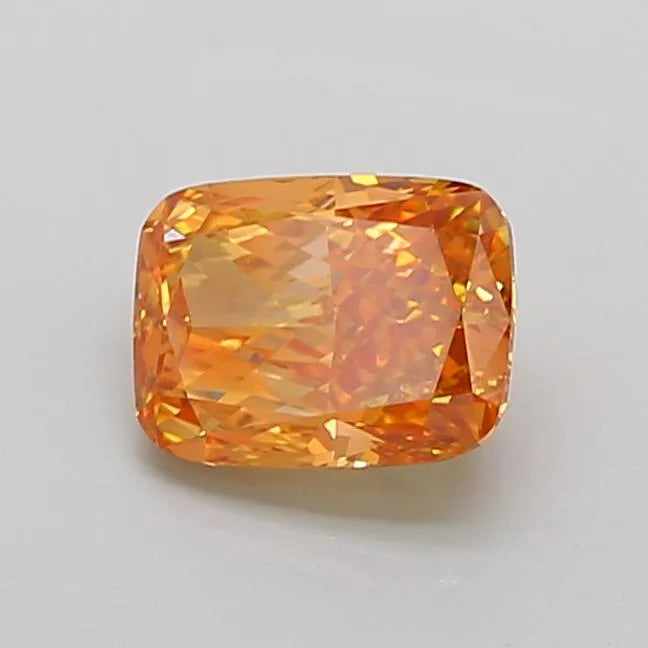 1.69ct Cushion modified Lab Grown Diamond (Colour Fancy Intense Pinkish Orange, Clarity VVS2, IGI Certified)