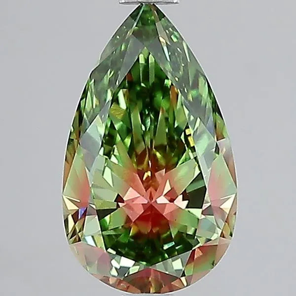 1.77ct Pear Lab Grown Diamond (Colour Fancy Green, Clarity VVS2, IGI Certified)