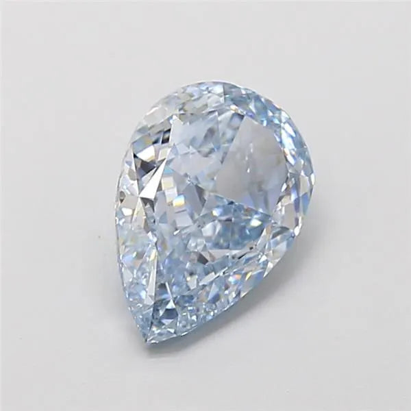 1.80ct Pear Lab Grown Diamond (Colour Fancy Intense Blue, Clarity VS2, IGI Certified)