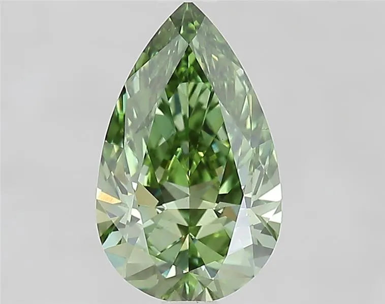 1.95ct Pear Lab Grown Diamond (Colour Fancy Vivid Green, Clarity VS1, IGI Certified)