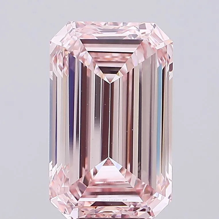 10.04ct Emerald Lab Grown Diamond (Colour Fancy Light Pink, Clarity VVS2, IGI Certified)