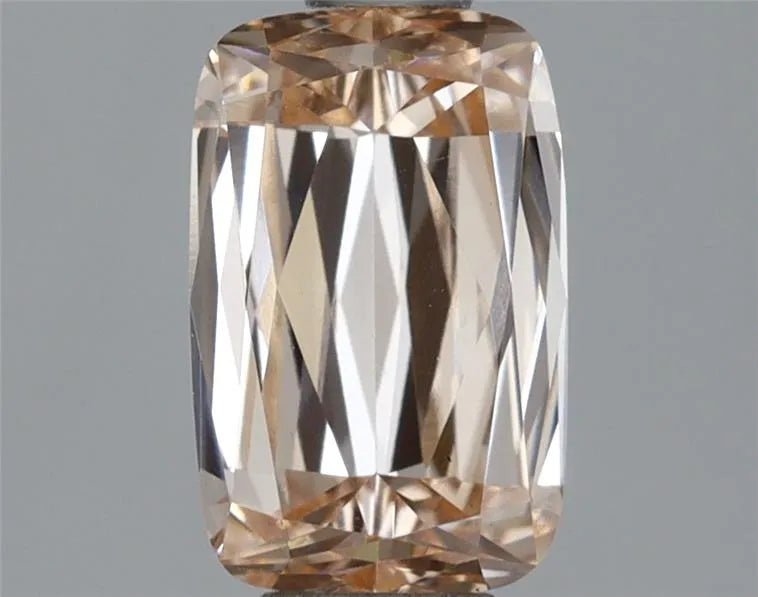 1.00ct Cushion modified Lab Grown Diamond (Colour Fancy Orange Pink, Clarity VS1, IGI Certified) - Jewelry by Cleo