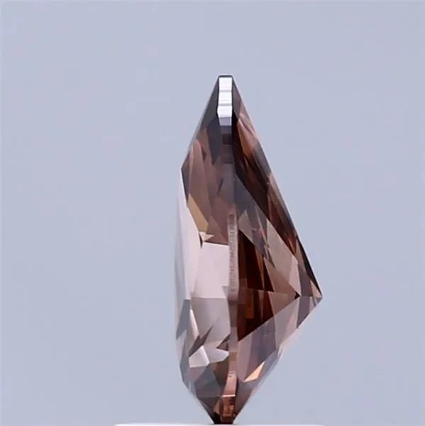1.03ct Pear Lab Grown Diamond (Colour Fancy Deep Brown, Clarity VS2, IGI Certified) - Jewelry by Cleo