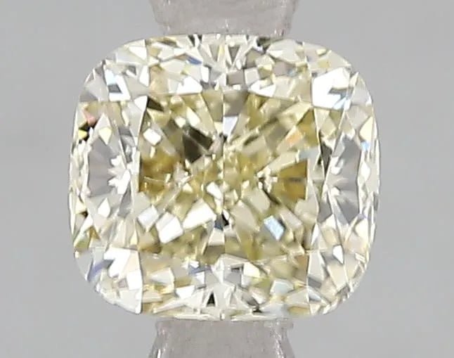 1.06ct Cushion modified Lab Grown Diamond (Colour Fancy Yellow, Clarity VS2, IGI Certified) - Jewelry by Cleo