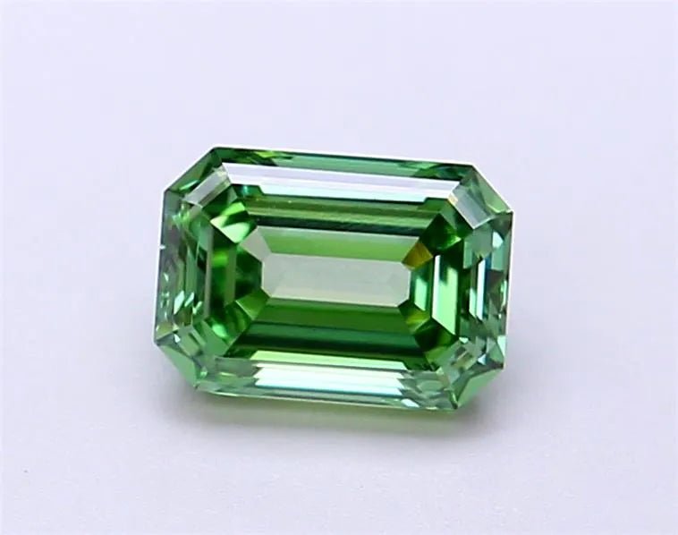 1.14ct Emerald Lab Grown Diamond (Colour Fancy Vivid Green, Clarity VVS2, IGI Certified) - Jewelry by Cleo