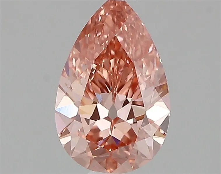 1.17ct Pear Lab Grown Diamond (Colour Fancy Vivid Pink, Clarity VVS2, IGI Certified) - Jewelry by Cleo
