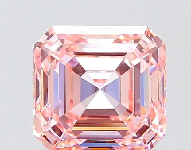 3.04ct Asscher Lab Grown Diamond (Colour Fancy Intense Pink, Clarity VVS2, IGI Certified)