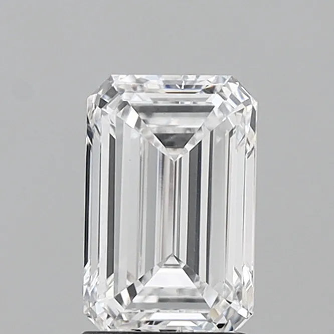 2.00ct Emerald Lab Grown Diamond (Colour D, Clarity VVS2, IGI Certified)