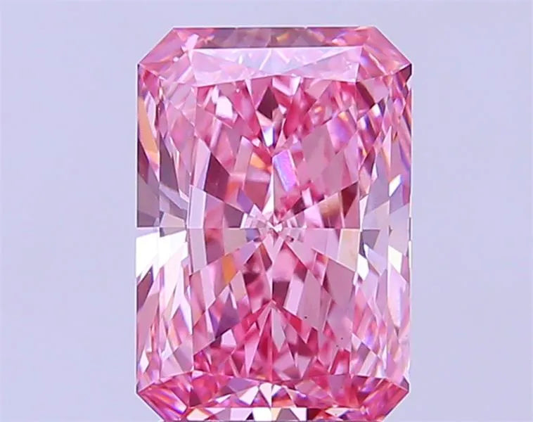3.03ct Radiant Lab Grown Diamond (Colour Fancy Vivid Pink, Clarity VS1, IGI Certified)
