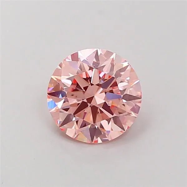 1.30ct Round Lab Grown Diamond (Colour Fancy Intense Pink, Clarity VS2, Cut ID, IGI Certified) - Jewelry by Cleo