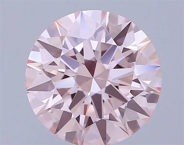 1.40ct Round Lab Grown Diamond (Colour Fancy Intense Pink, Clarity VS1, Cut ID, IGI Certified) - Jewelry by Cleo